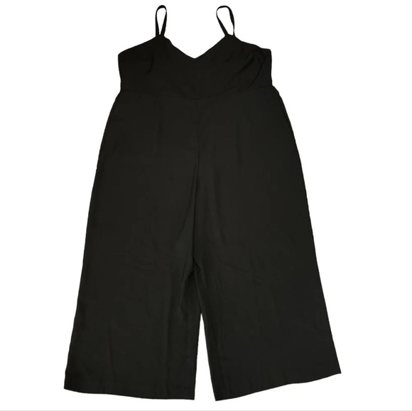 NWT Madewell Black Smocked Thistle Cami Jumpsuit in Plus Size 24. Pockets - Picture 11 of 15